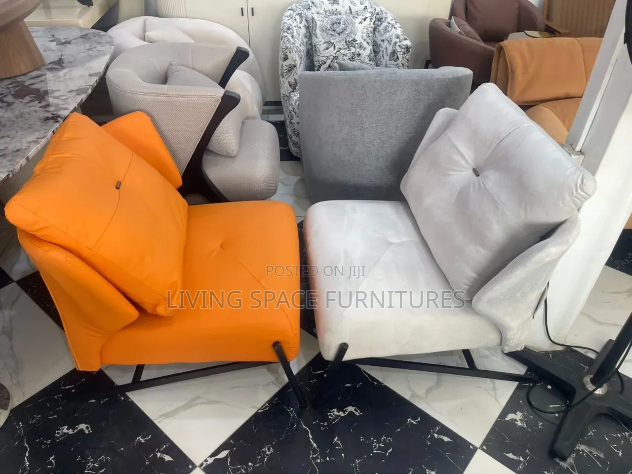 Comfortable Accent Leather/Fabric Chairs