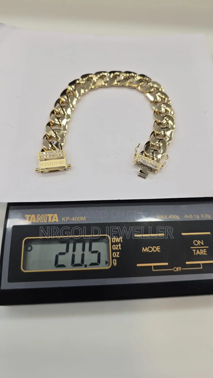 Pure 18karat Cuban Hand Chain
