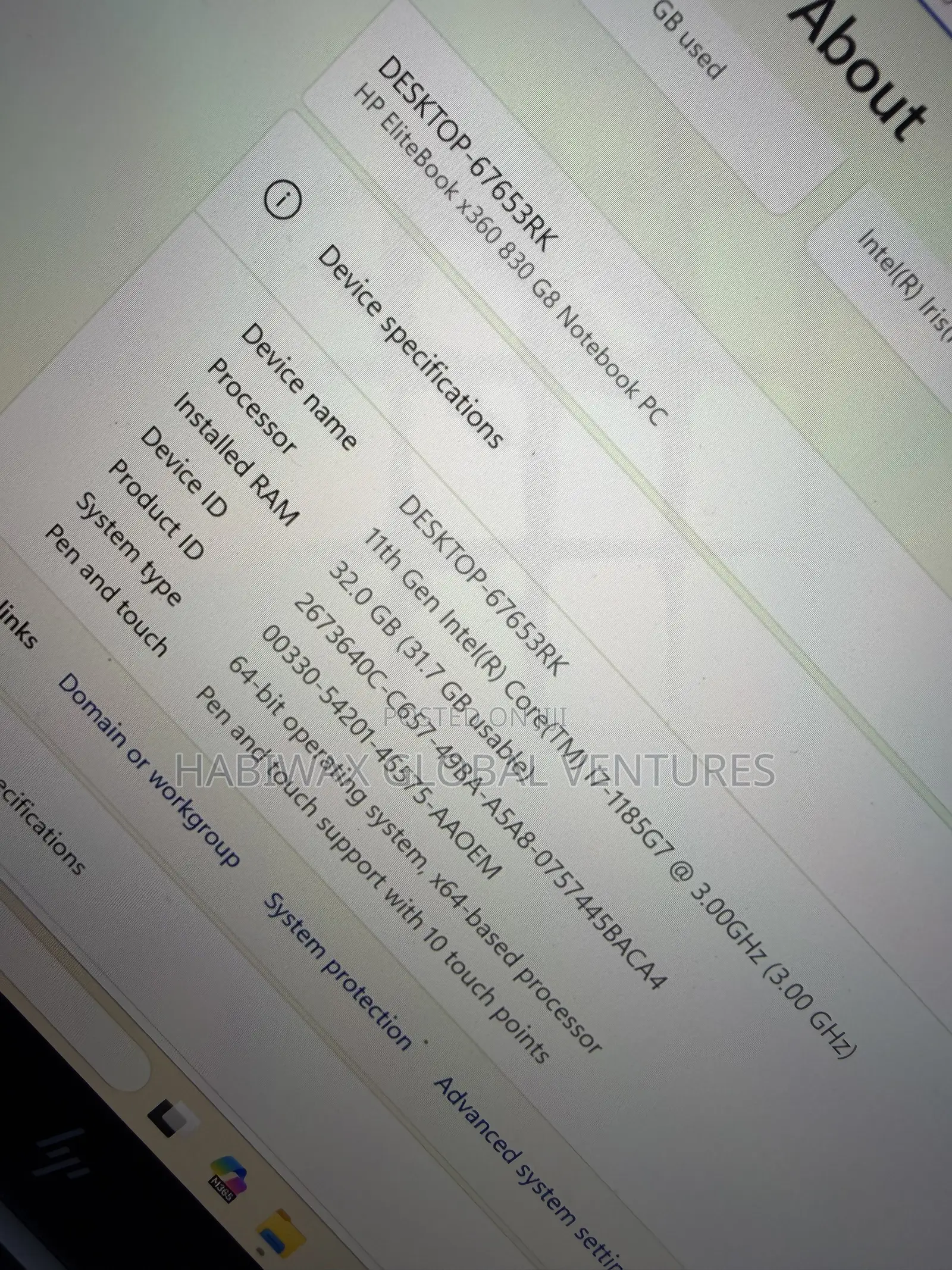 Laptop HP EliteBook 830 G8 32GB Intel Core i7 SSD 512GB