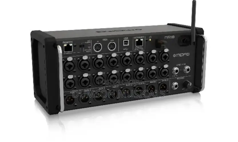 Midas Mr18 18-Channel Tablet-Controlled Digital Mixer Wif