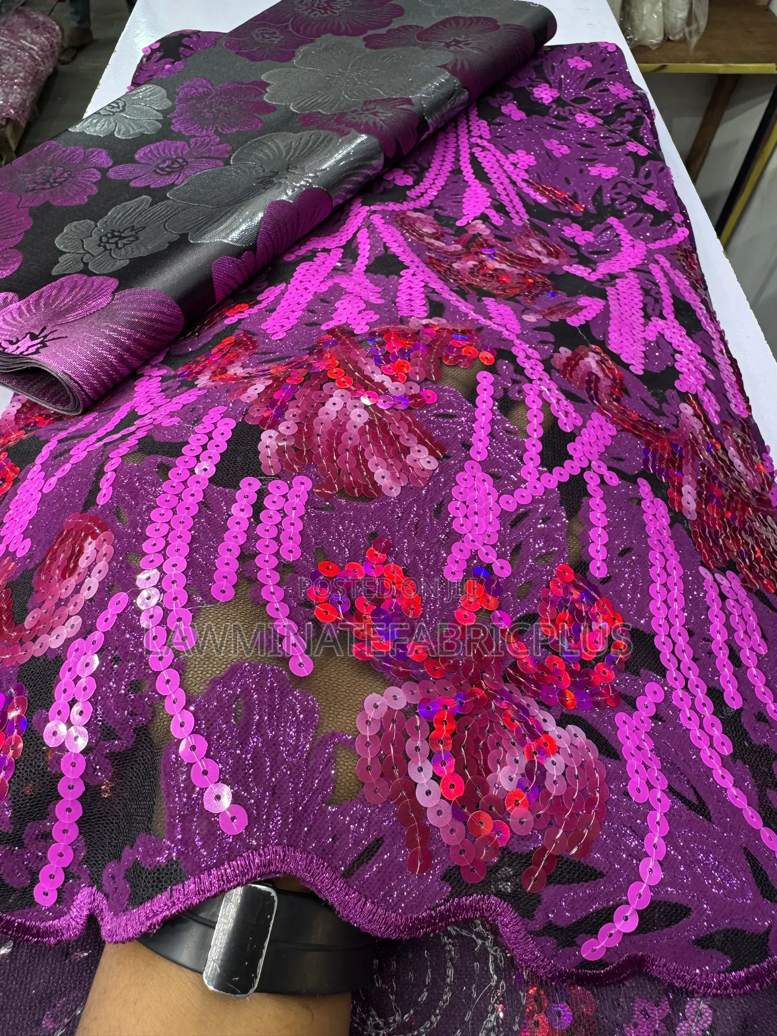 Turkey Flocked Lace