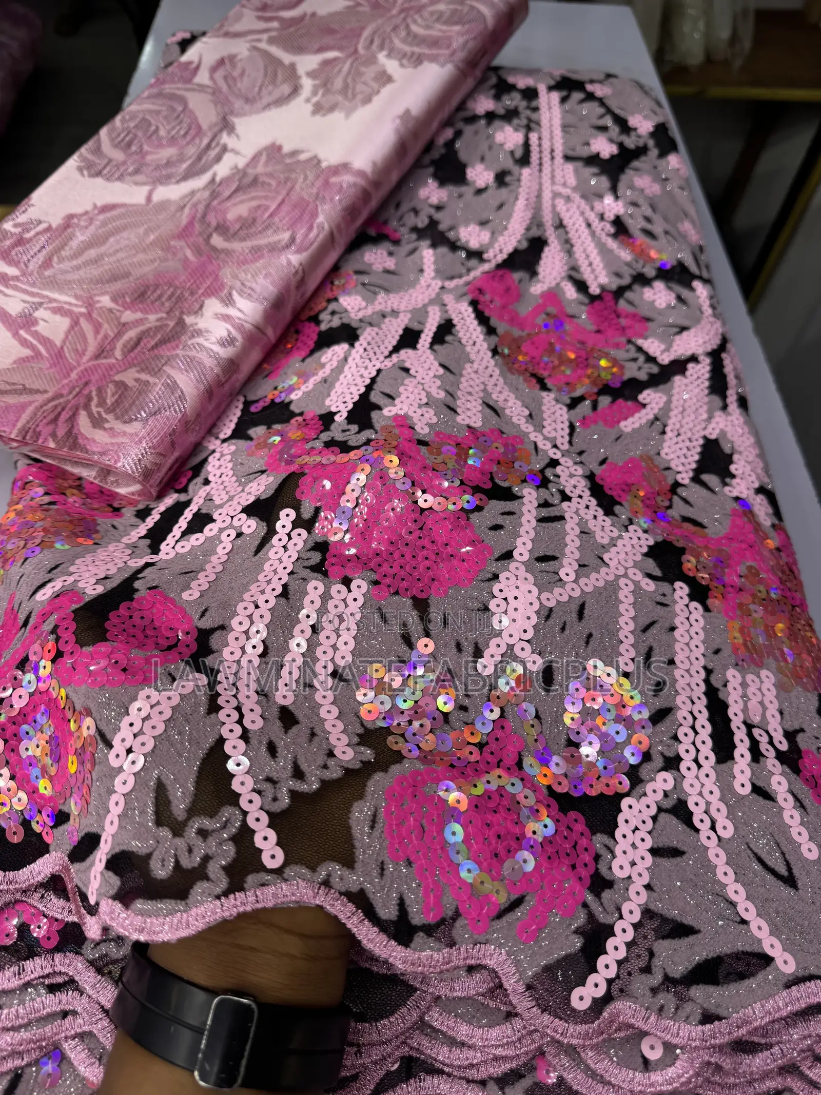 Turkey Flocked Lace
