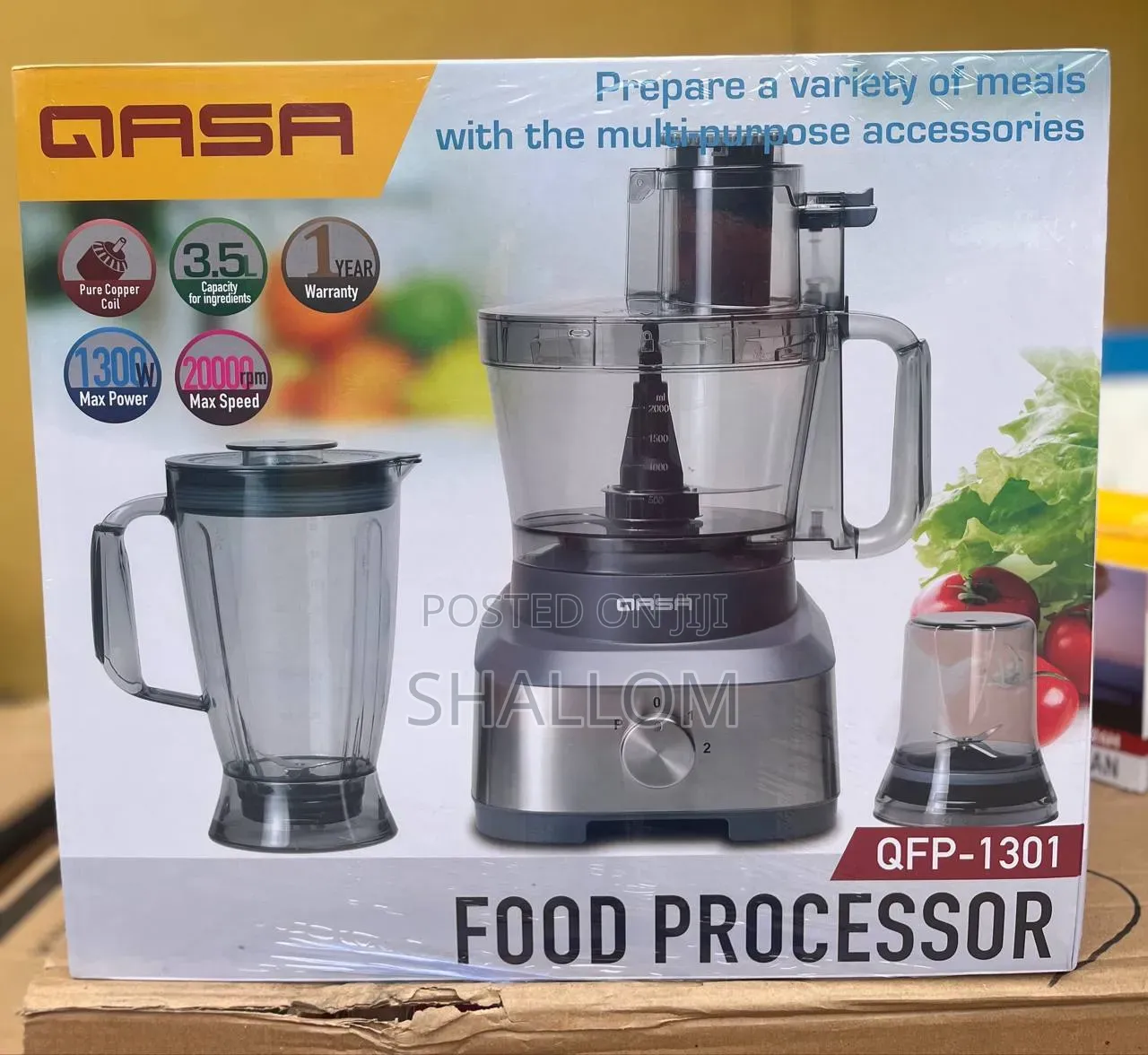 Qasa Food Processor 
QFP 1301