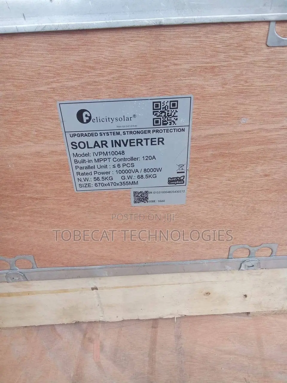 Felicity Solar 10kVA 48V Hybrid Inverter With 120A MPPT