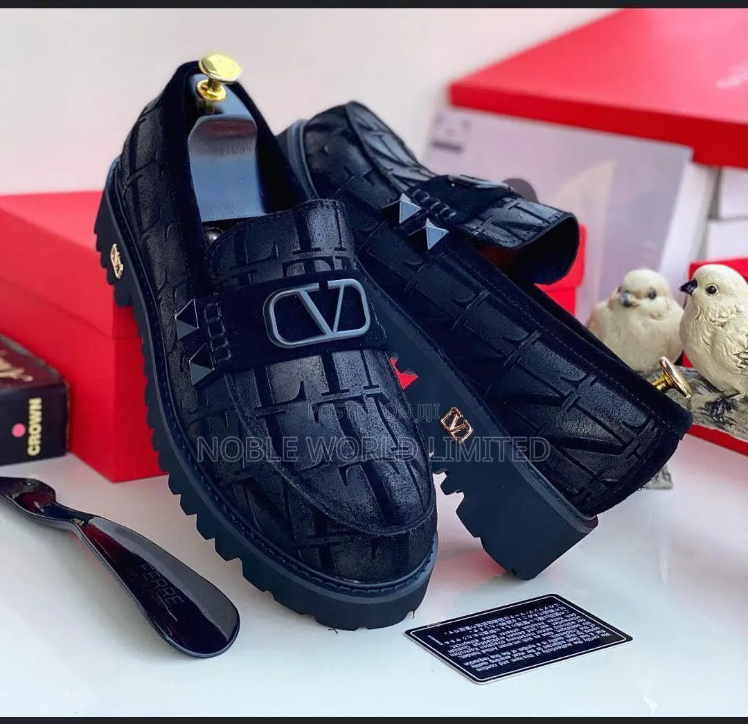 Black Men's Corporate Shoes ABL 6n