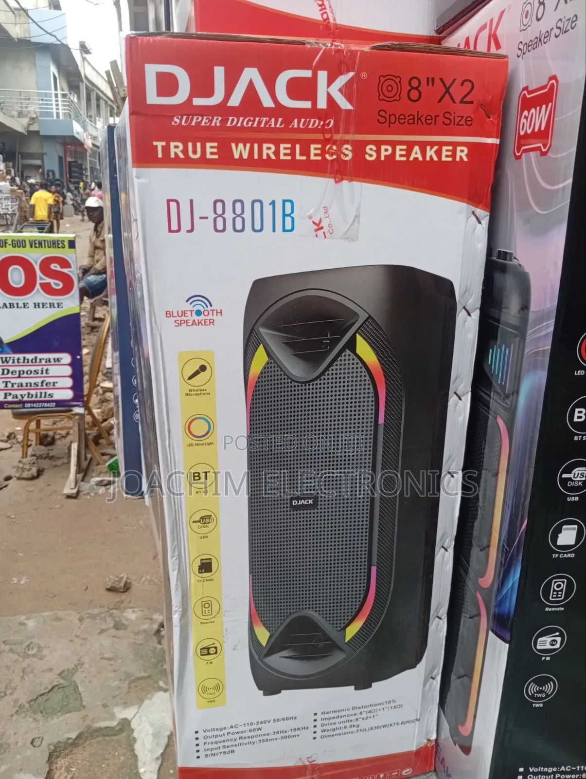 D Jack Sound System Rechargeable Speaker