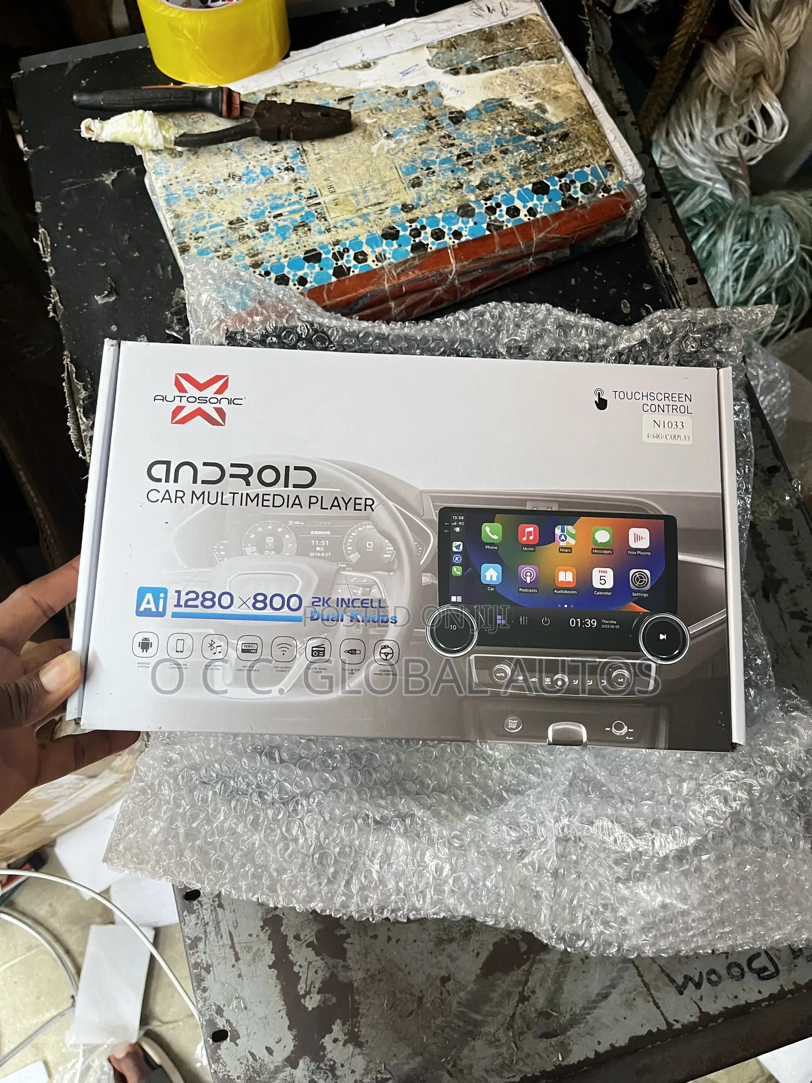 Original Android Screen With CarPlay AUTOSONIC for Toyota Camry 2014