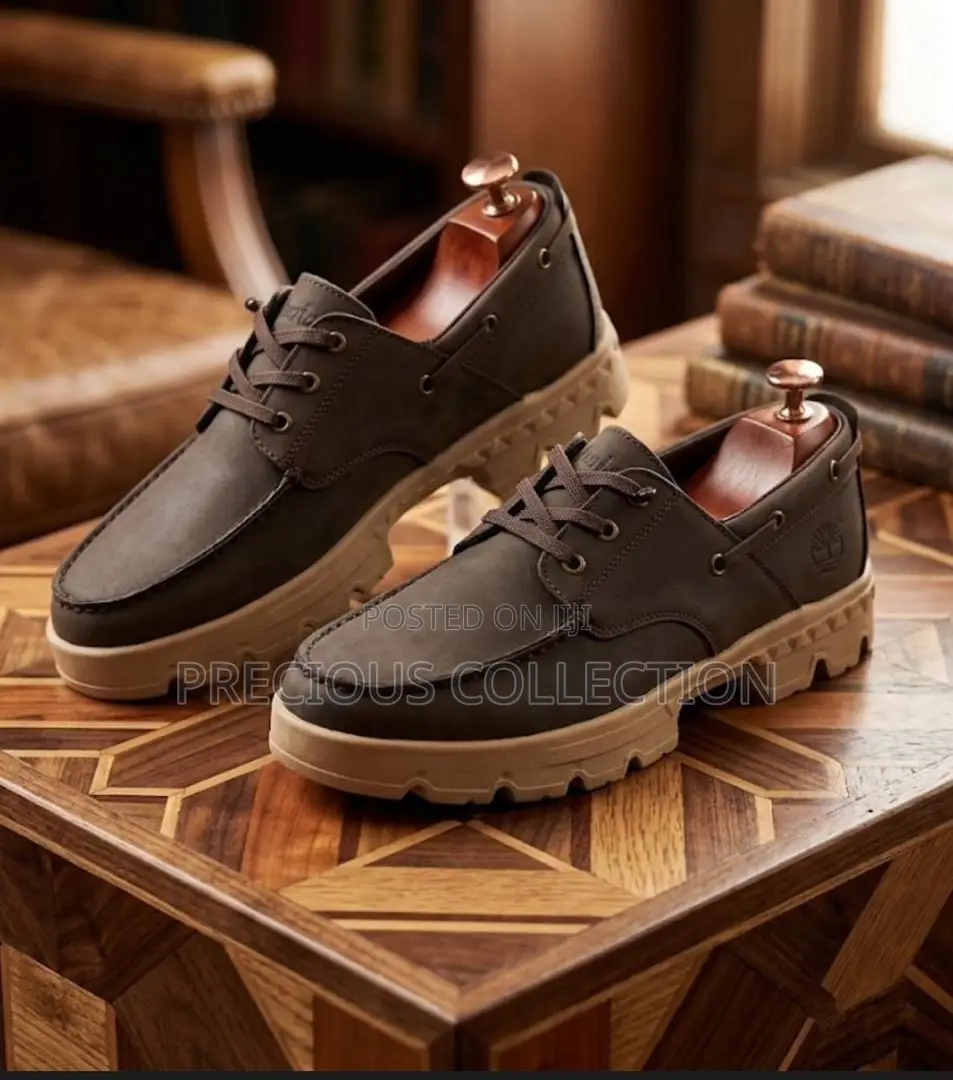Chunky Sole Timberland Lace Up Leather Shoe