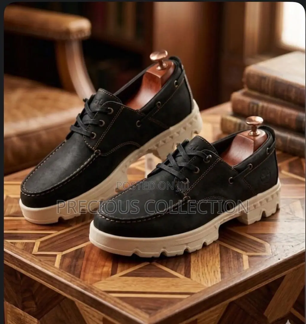 Chunky Sole Timberland Lace Up Leather Shoe