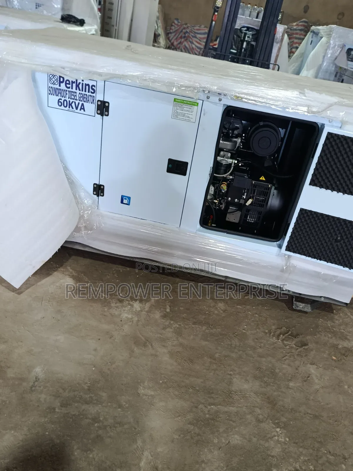 Original 60kva Perkins Soundproof Generator