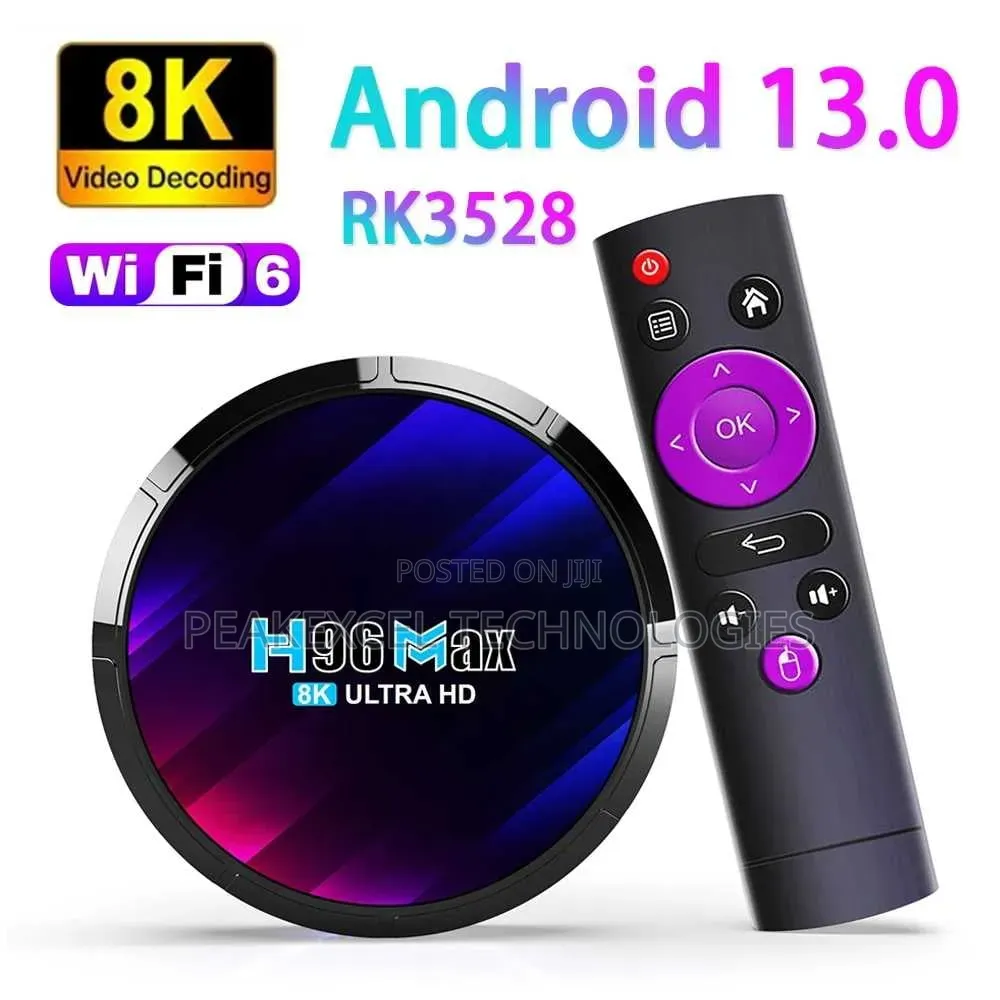 H96 Max TV Box 4gb 64gb Rom Rk3528 Wifi 2.4g+5g//3d Bt 5.0