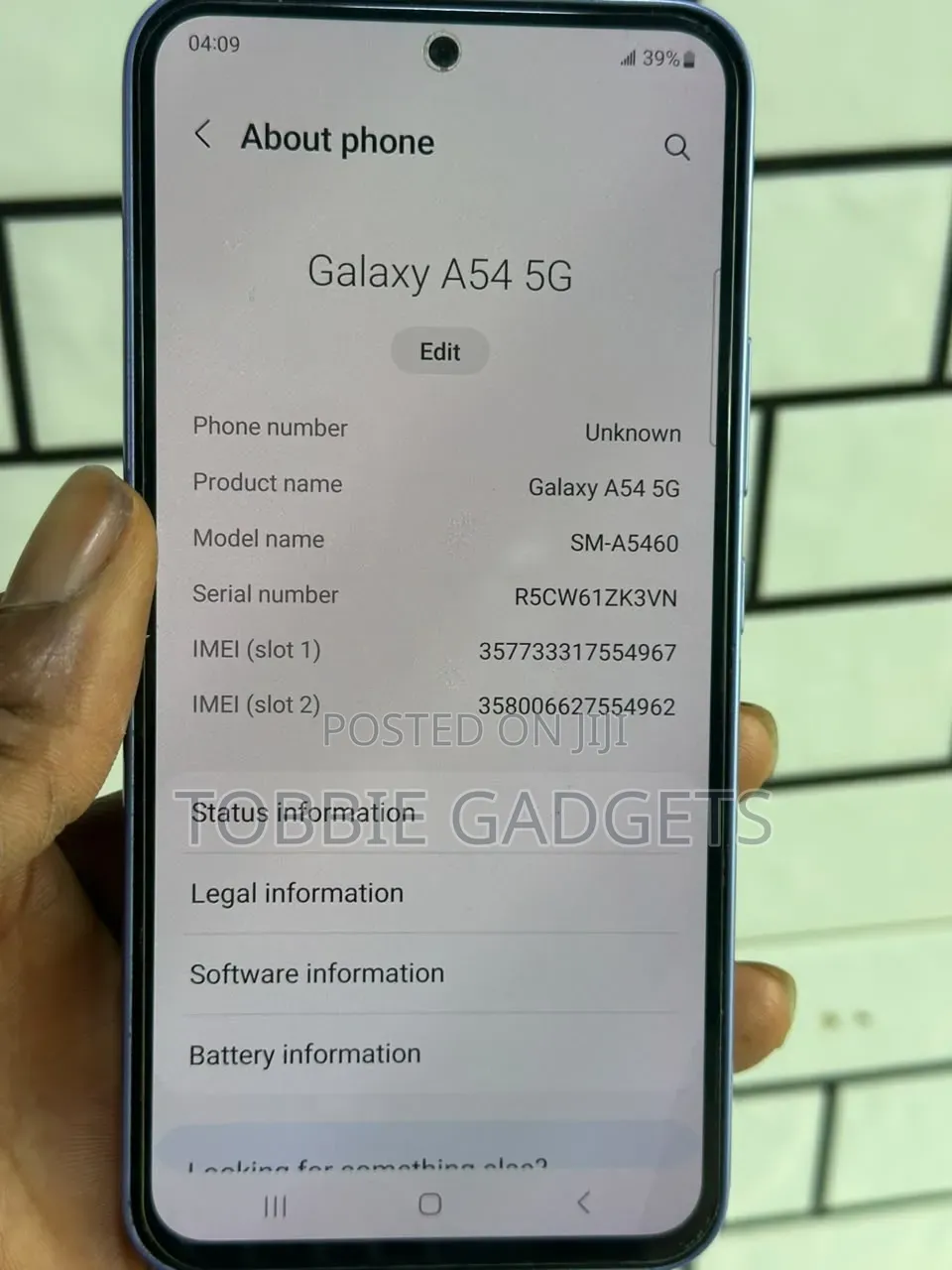 Samsung Galaxy A54 5G 256 GB Blue