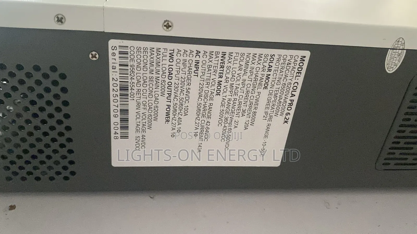 6.2kva Hybrid Inverter 48v