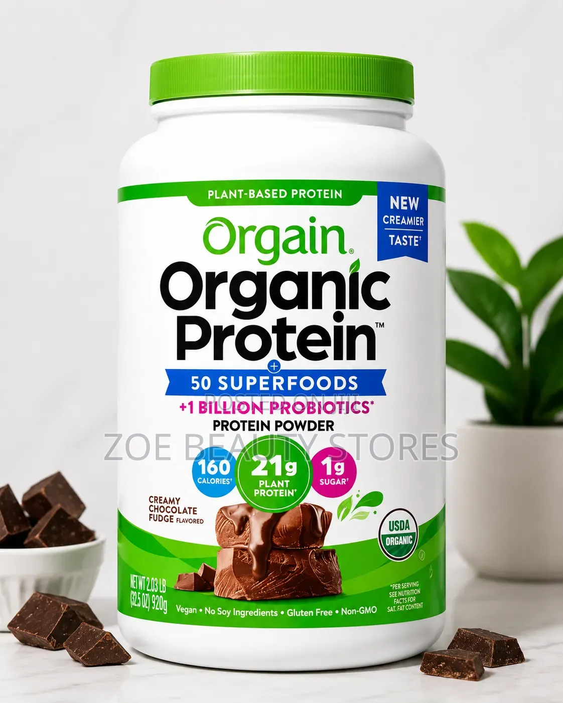 Orgain Organic Protein – Creamy Chocolate Fudge