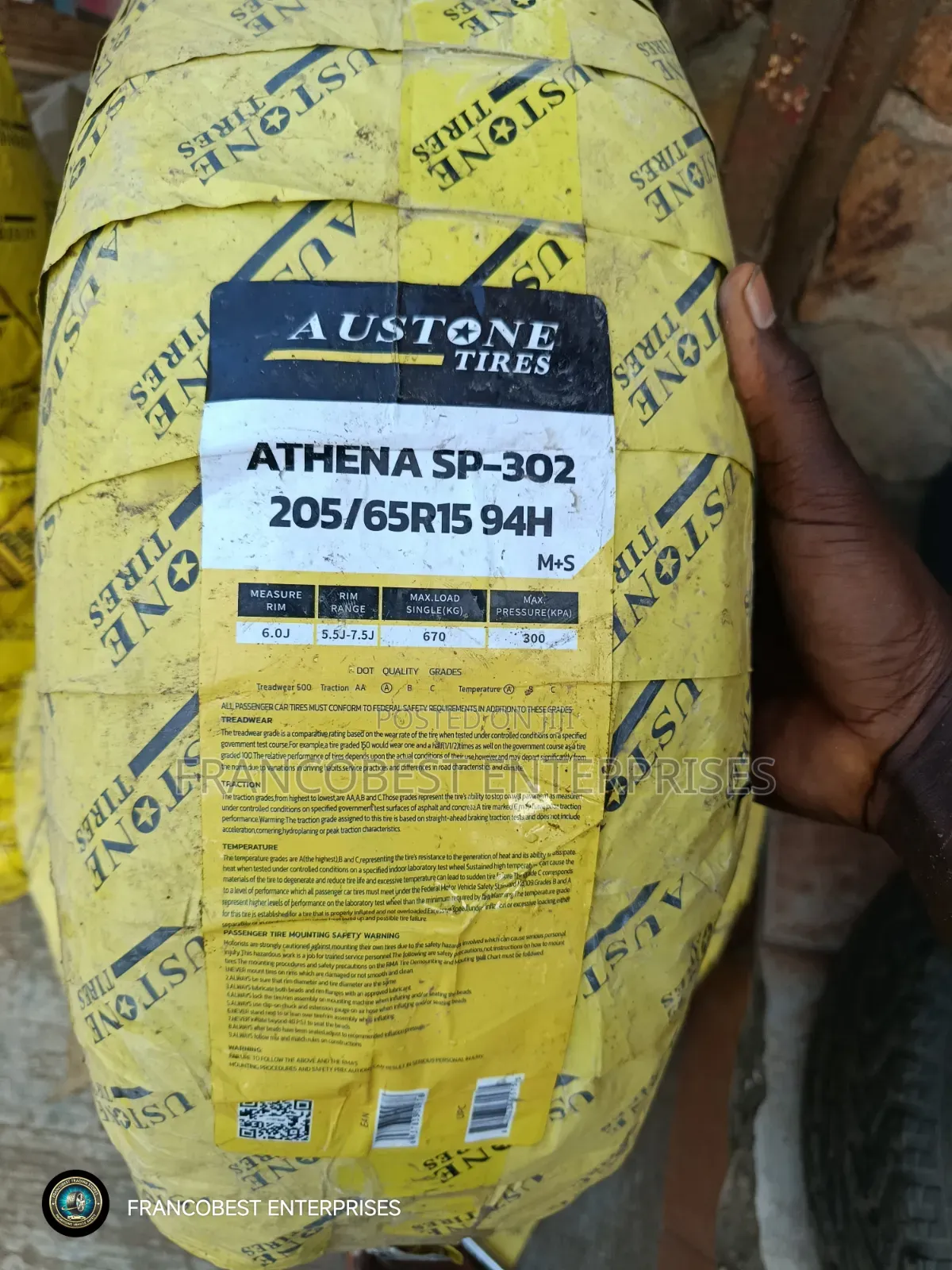 205/65r15 Austone Tyre