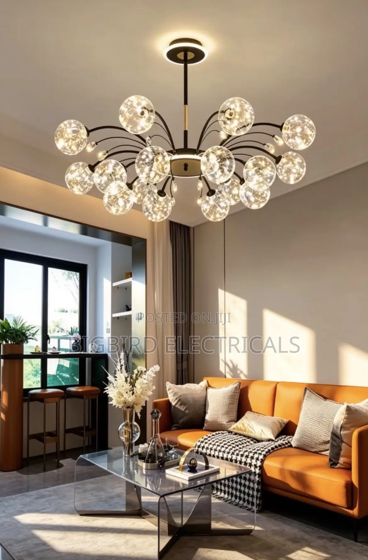 Modern LED Bubble Chandelier 18 Lights Living Room Light