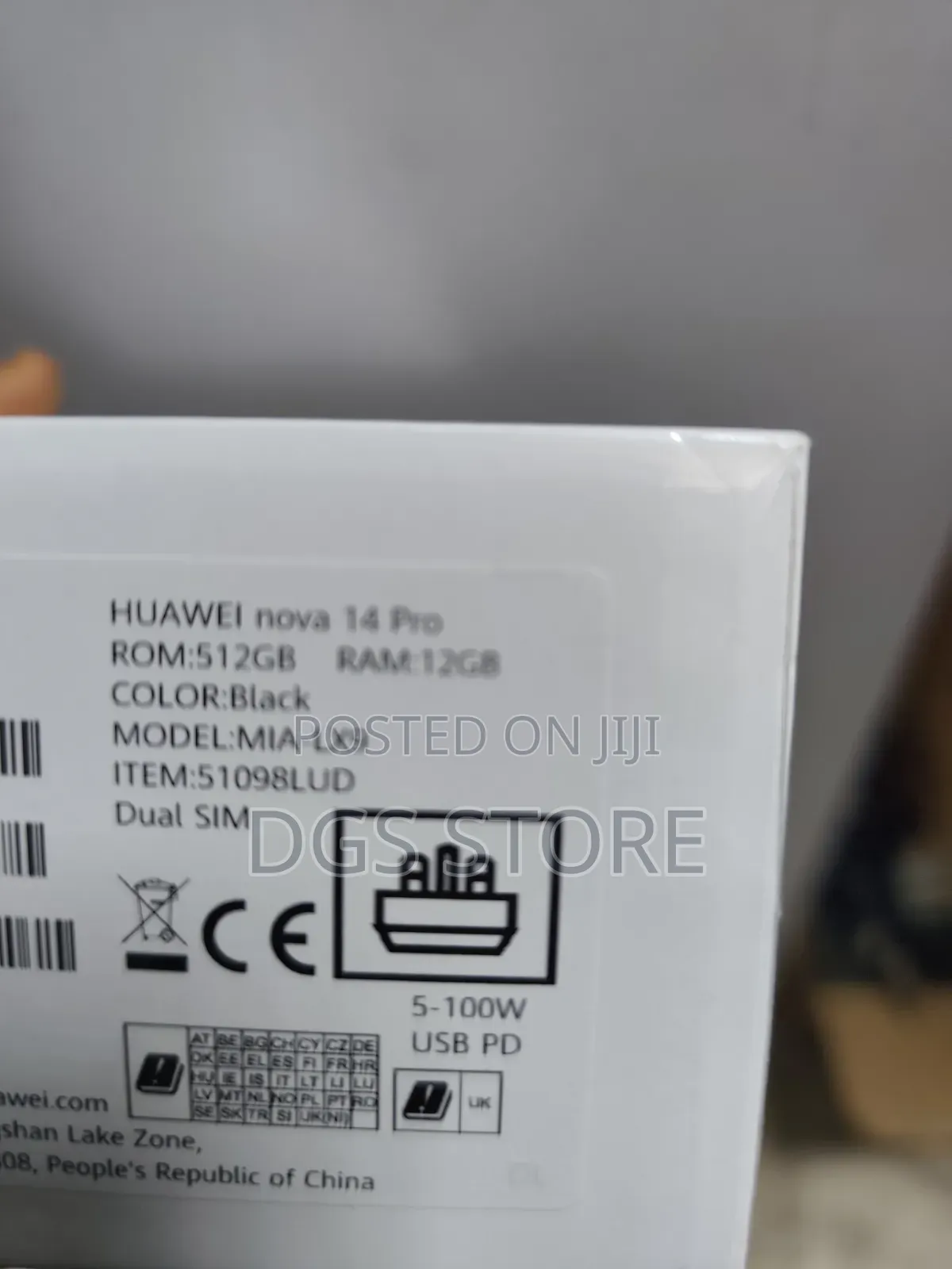 New Huawei Nova 14 5G 512 GB Black