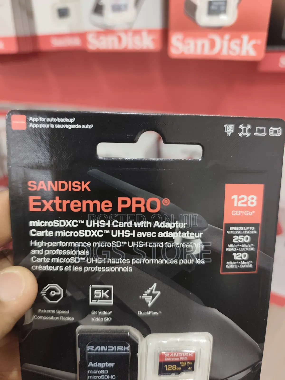 SanDisk Extreme Pro 128gb Micro 250mbs Memory Card