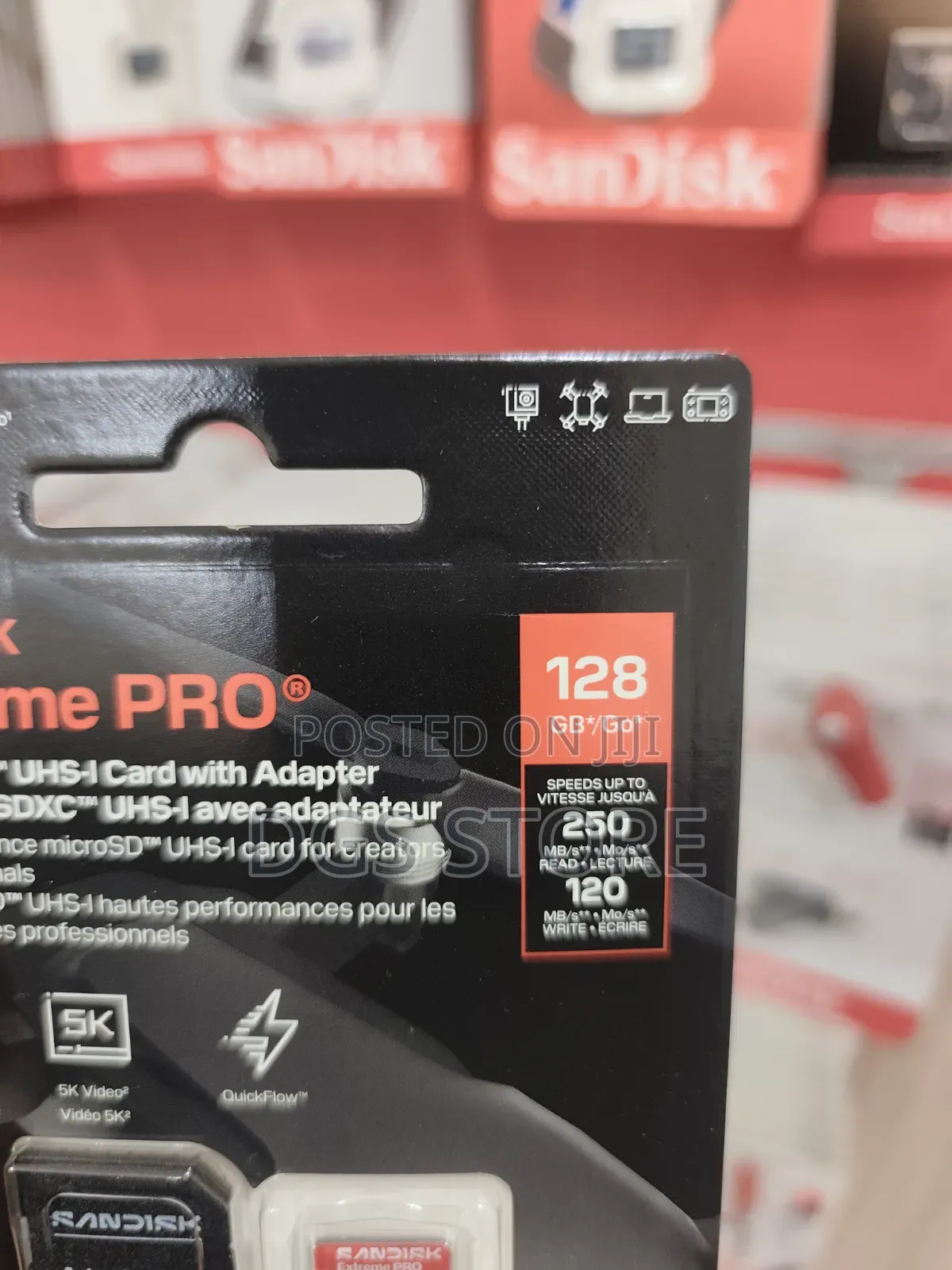 SanDisk Extreme Pro 128gb Micro 250mbs Memory Card