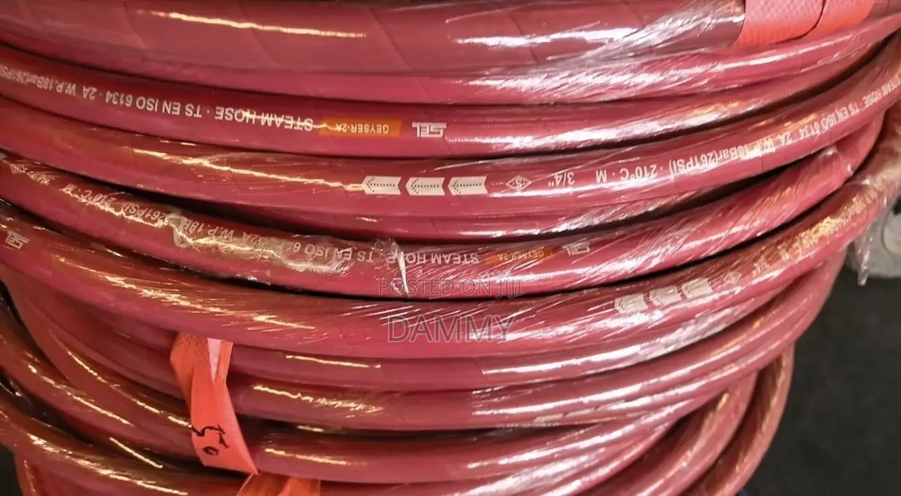 Heavy-Duty Red Industrial Rubber Hoses