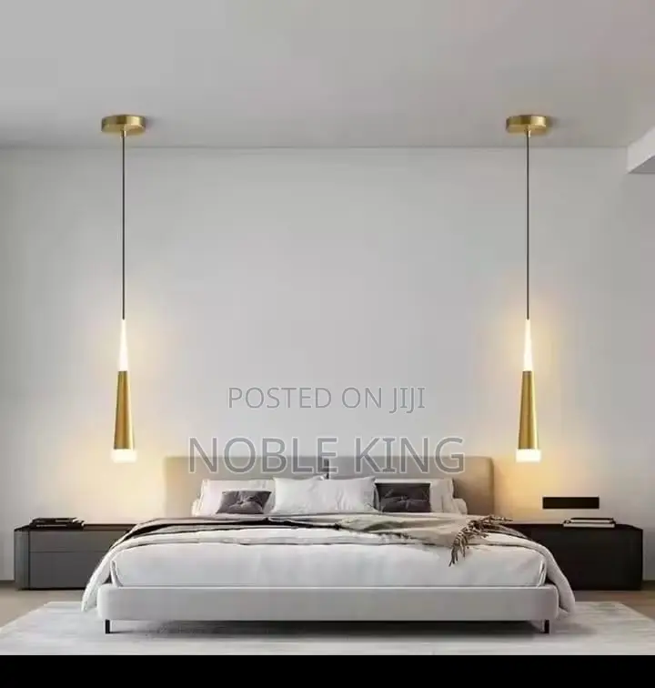 Nordic LED Pendant Lamp Long Hanging Wire Bedside Living Dining