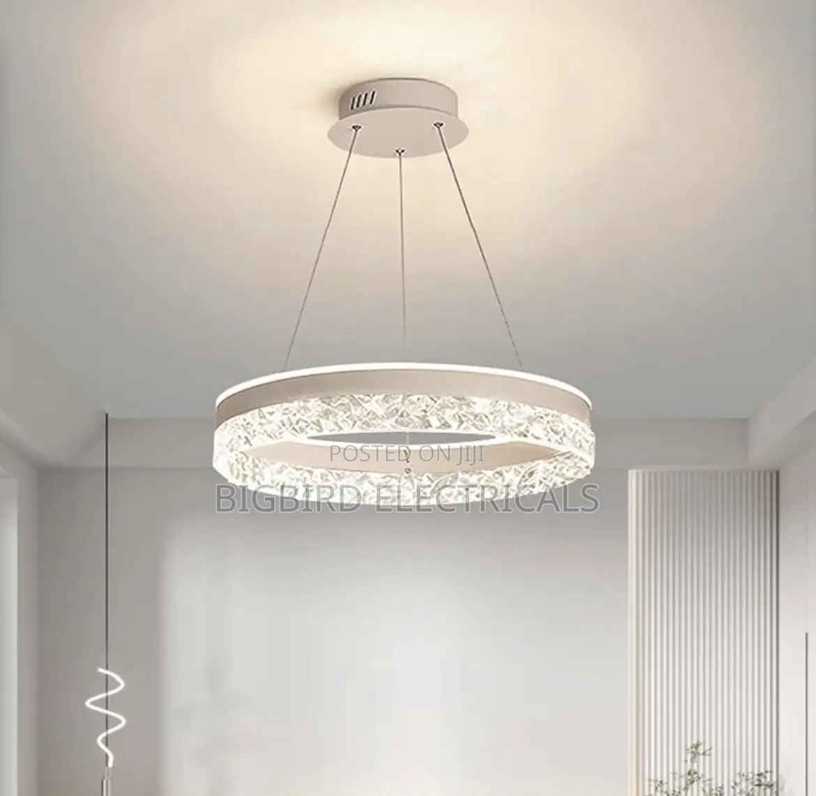 Modern LED Crystal Ring Chandelier Ceiling Pendant Light
