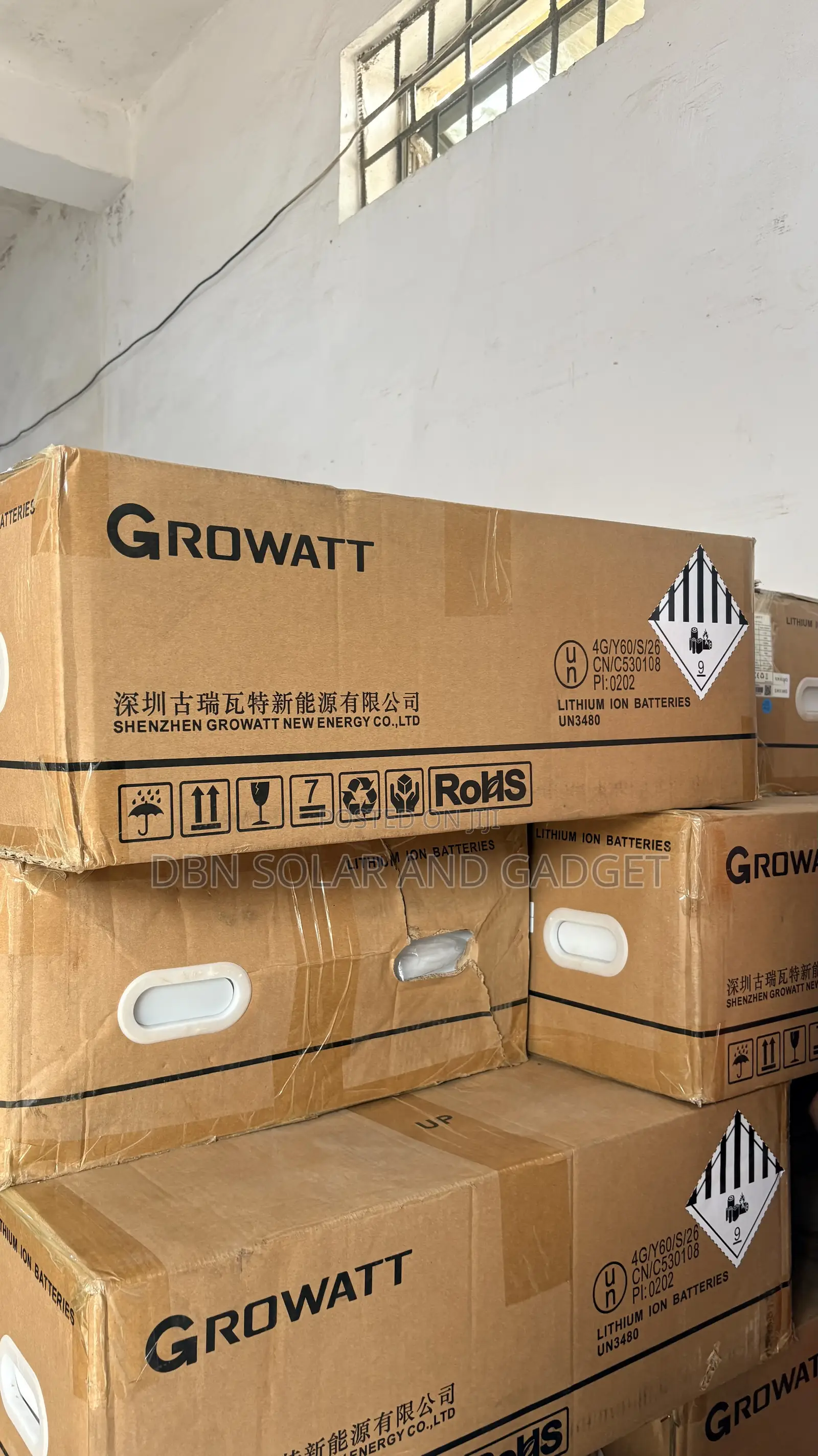 Original Growatt 5kwh 51.2v Solar Lithium Ion Battery Best Quality