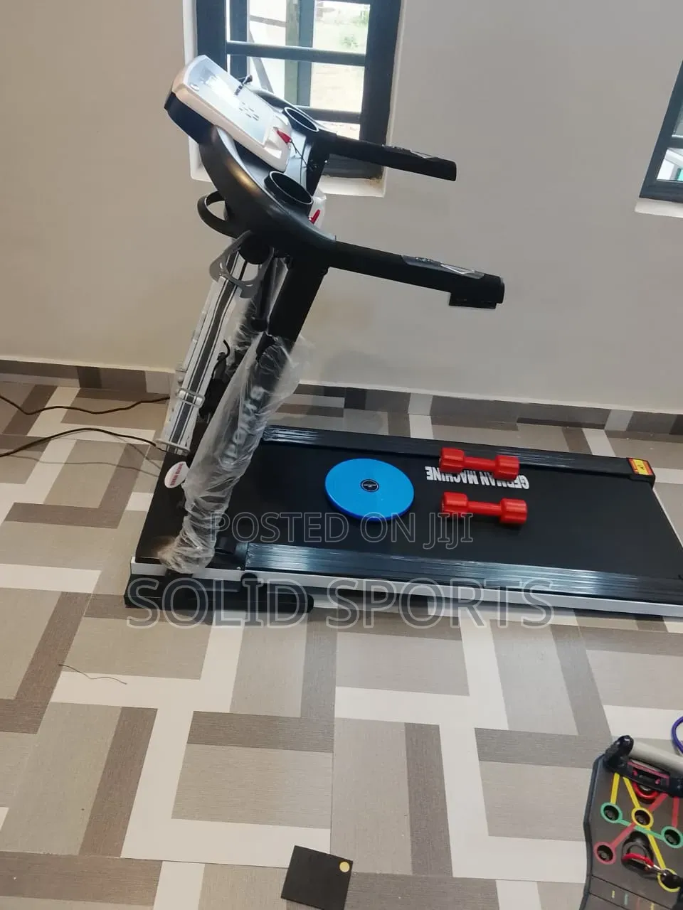 2 HP Treadmill German Machine With Dumbbell and Massage