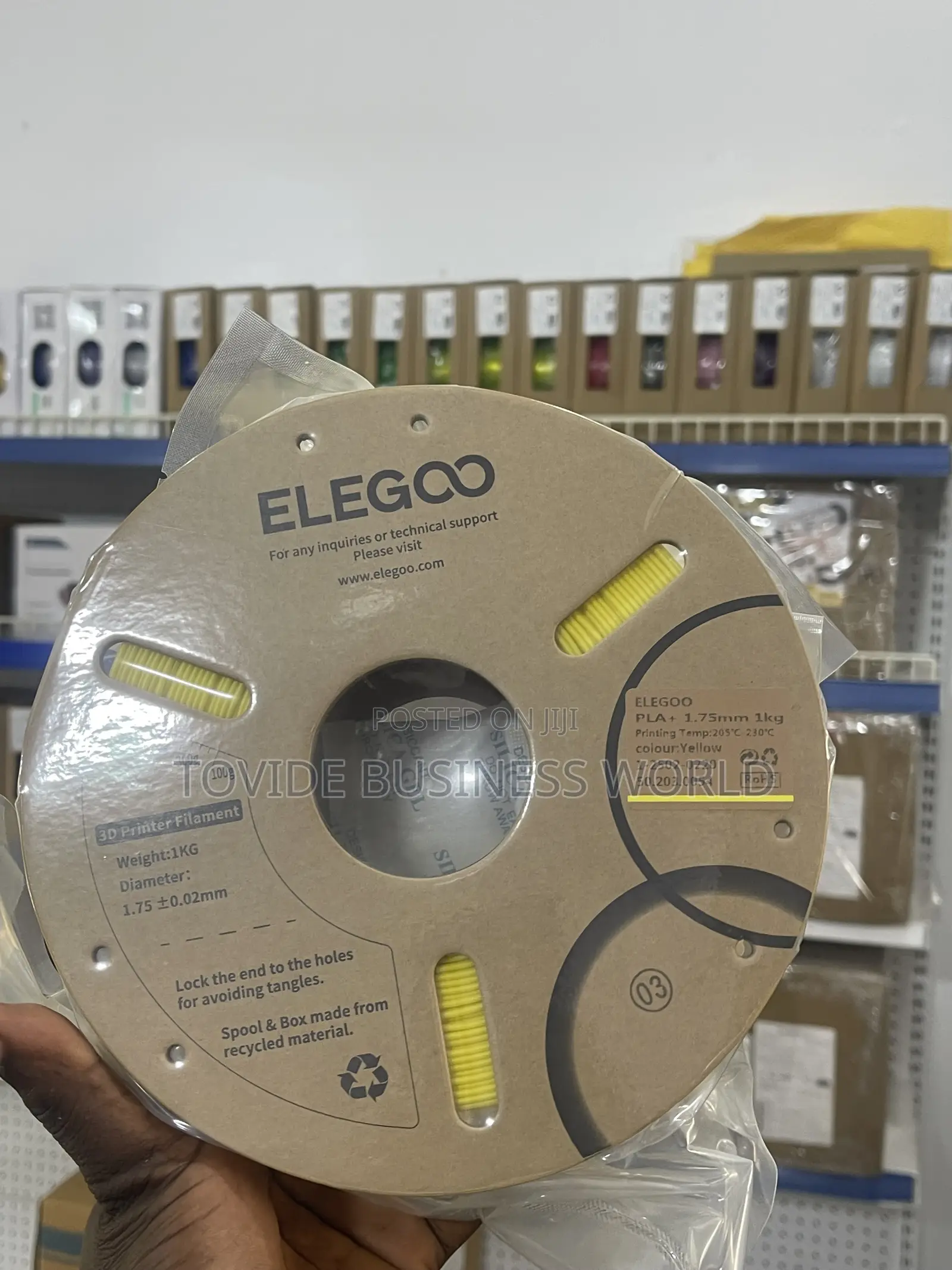 Yellow Pla+ 1.75mm 1kg Spool