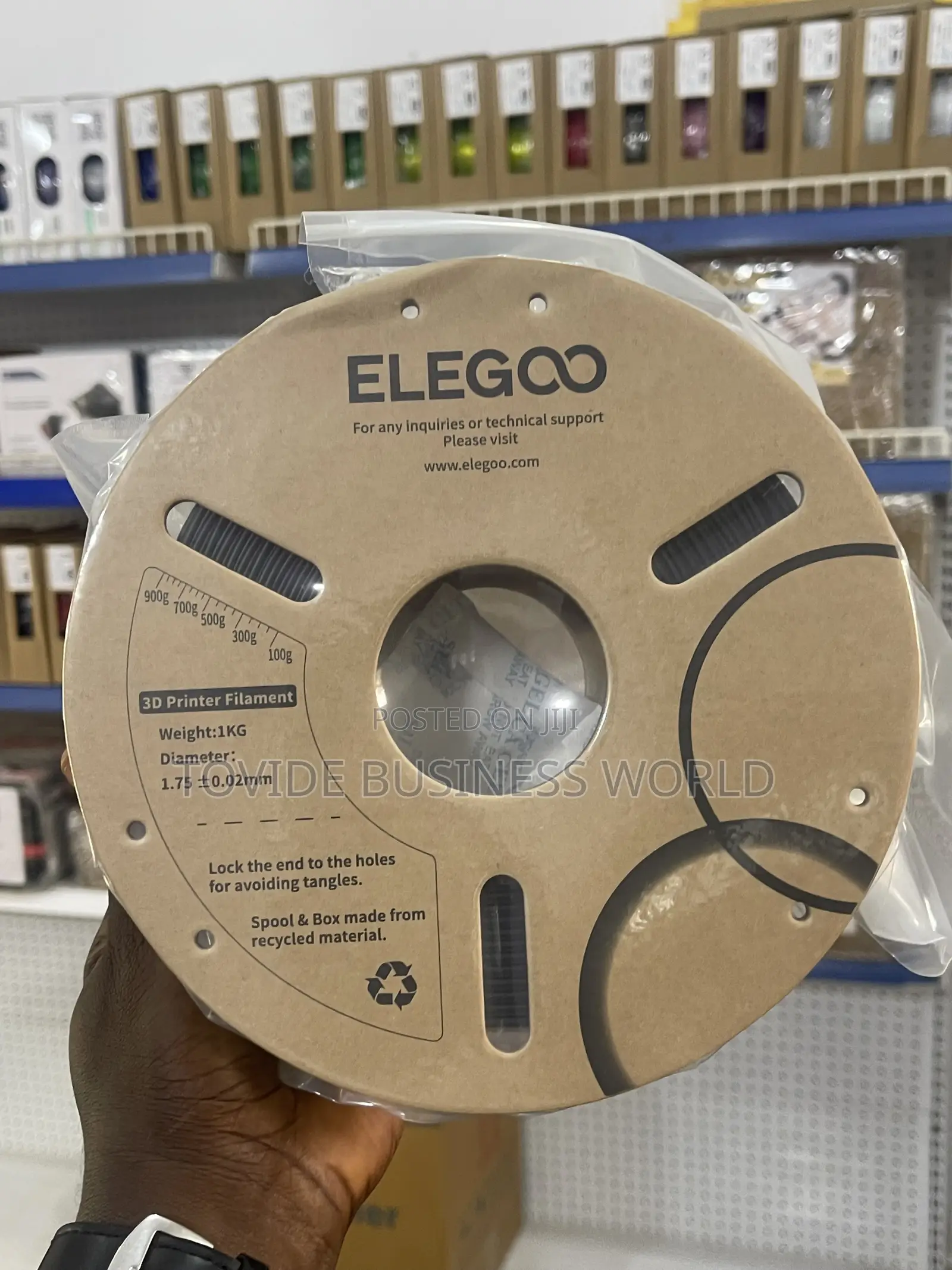 Elegoo Pla + Black 1.75mm 1kg