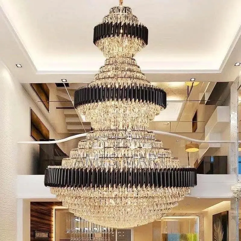 Grand Multi-Tier Empire Luxury Crystal Foyer Chandelier by 1200mm