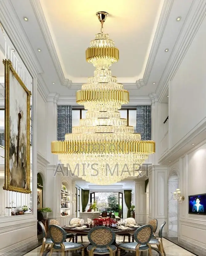 Grand Multi-Tier Empire Luxury Crystal Foyer Chandelier by 1200mm