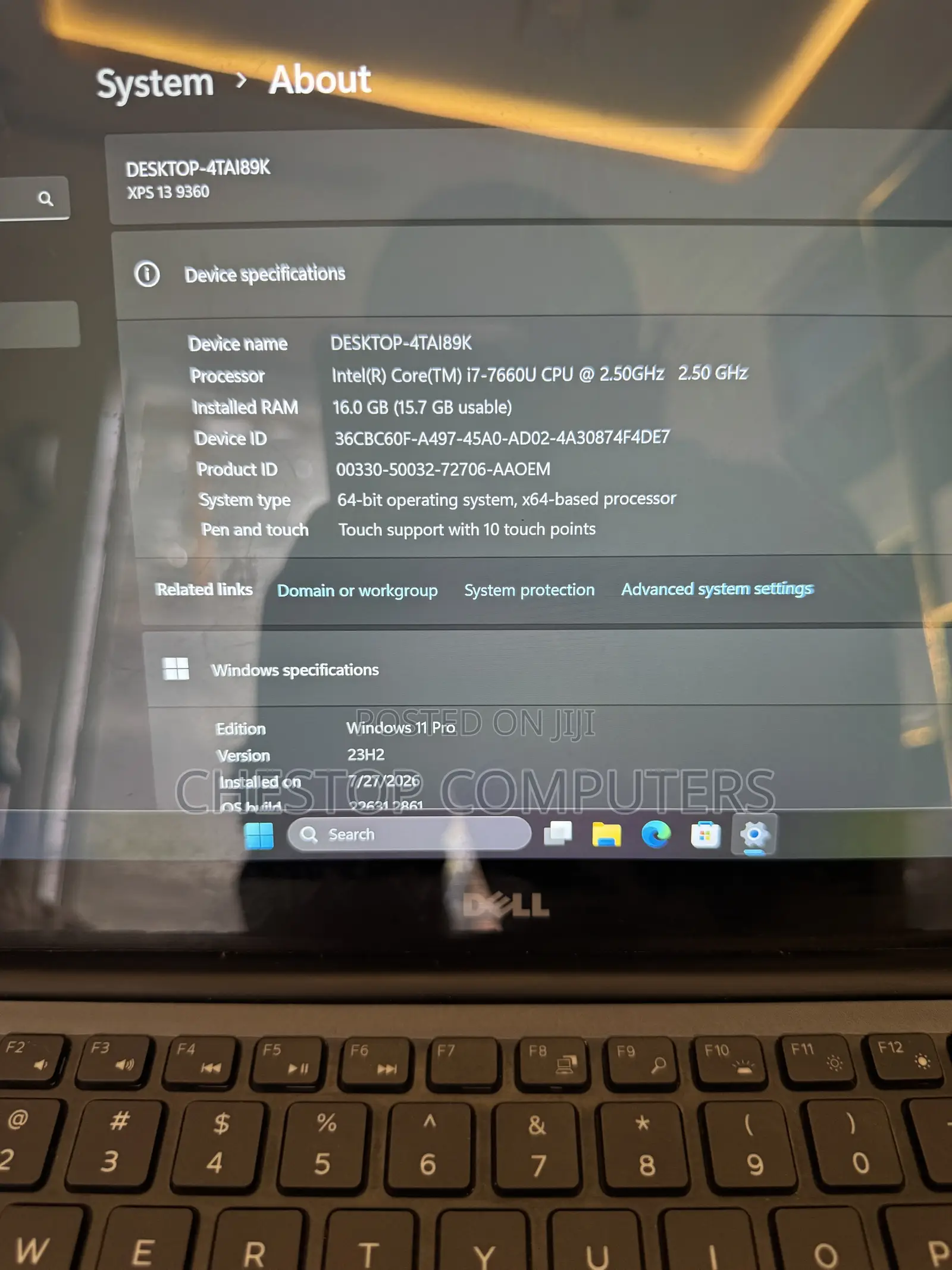 Laptop Dell XPS 13 16GB Intel Core i7 SSD 512GB
