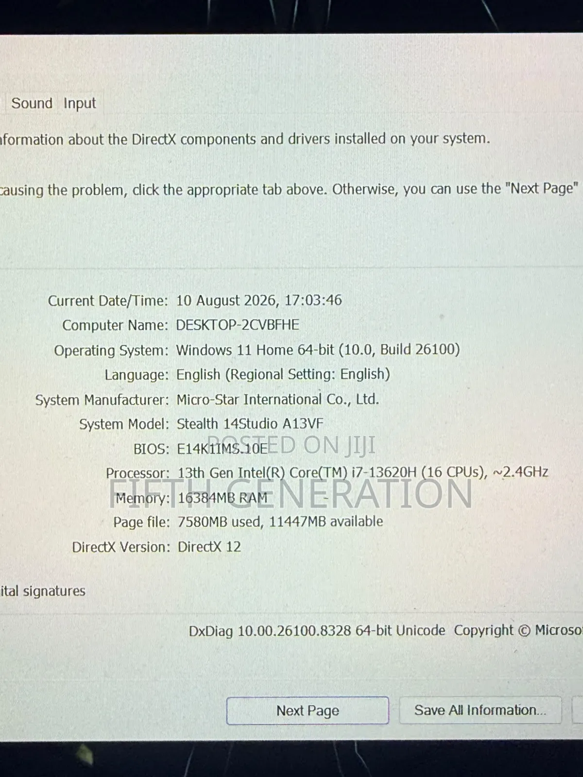 Laptop MSI Stealth 14 Studio A13VF 16GB Intel Core i7 SSD 512GB