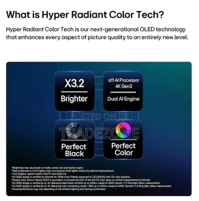 55 Inch LG Oled Evo Ai C6 Smart TV