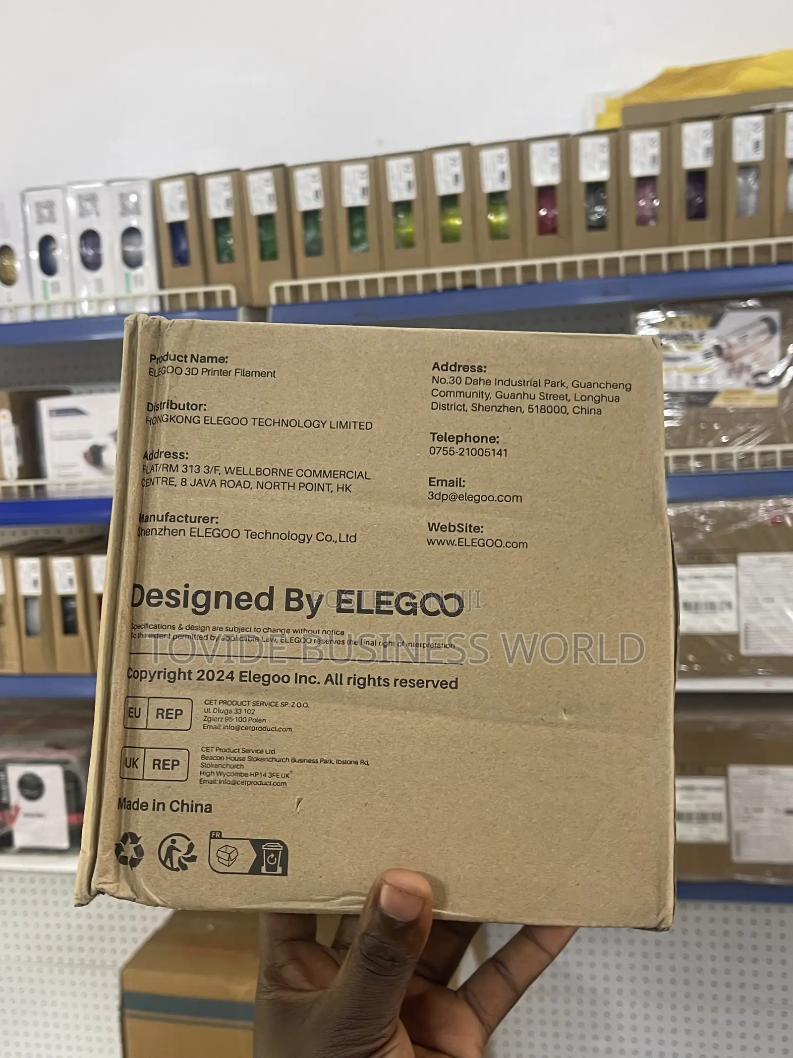 Elegoo Pla + Sky Blue 1.75mm 1kg Spool