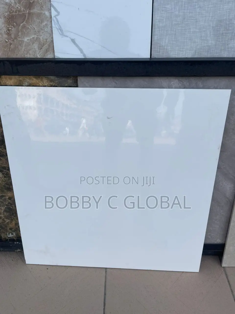 Glossy Plain White Porcelain Tile