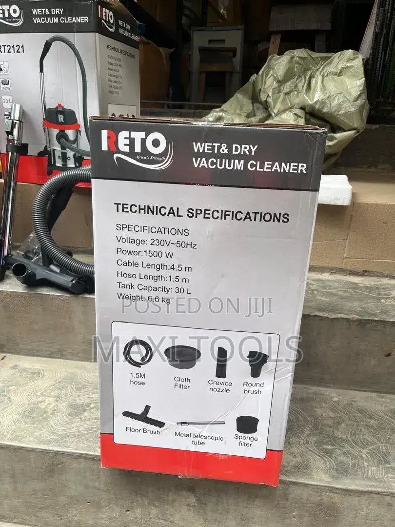 RETO RT3131 Wet Dry Vacuum Cleaner 30 Liters