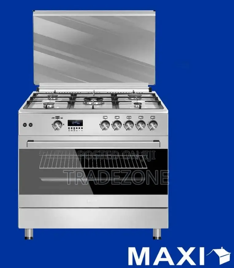 Maxi Gas Cooker 60x90 CM (5) Burners Shine Line Inox (FK962DSS)