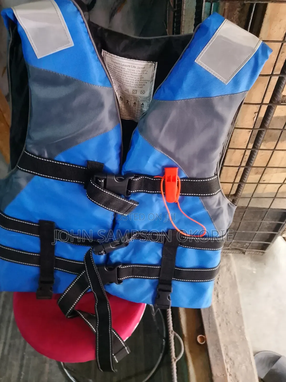 Blue Safety Life Jacket for Swimming and Life Secure
