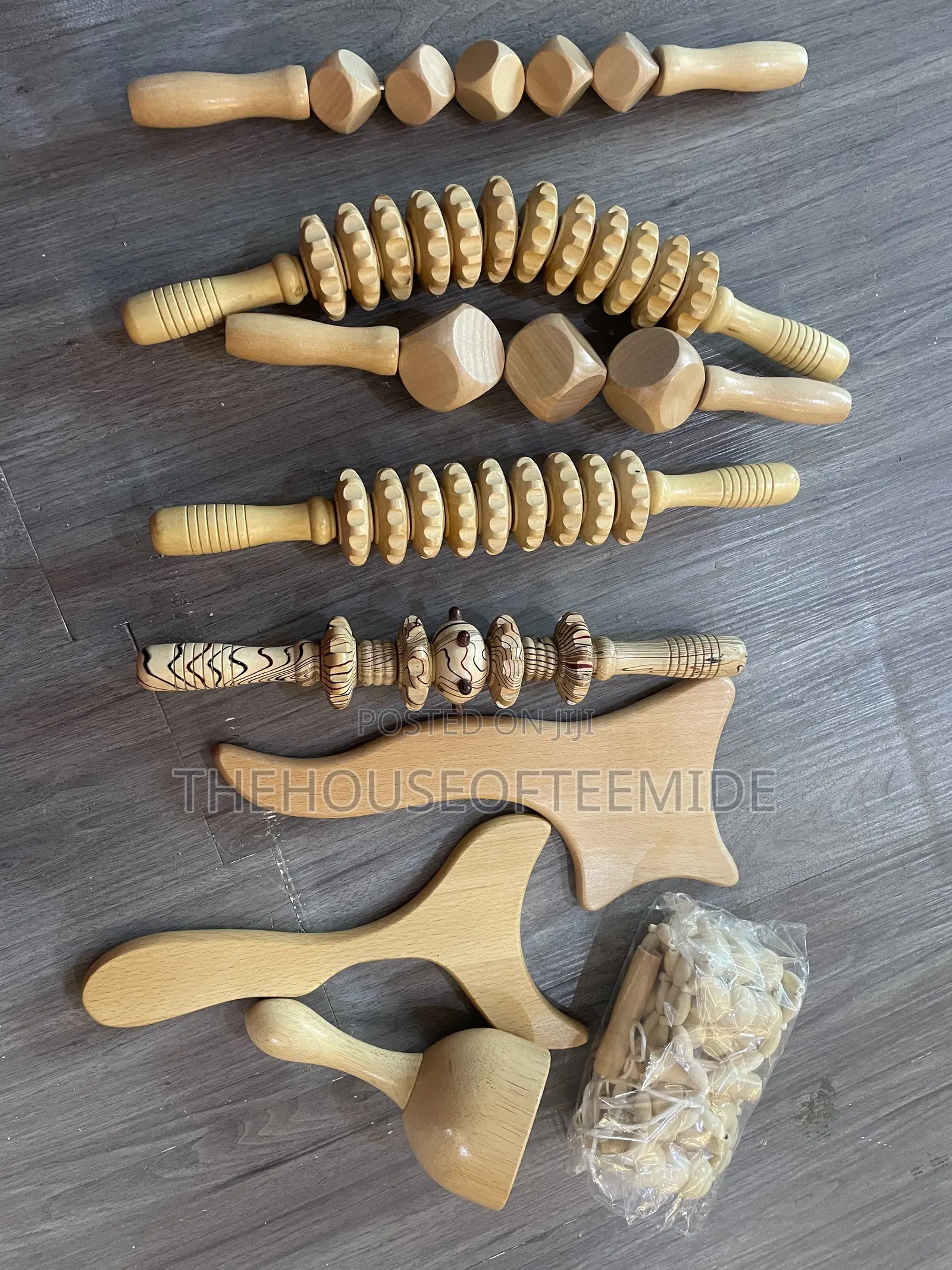 Wooden Massager Set