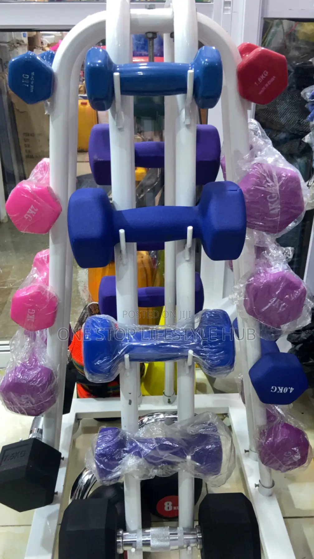 Brand New Aerobic Vinyl/Neoprene Dumbbells – Different Sizes Available