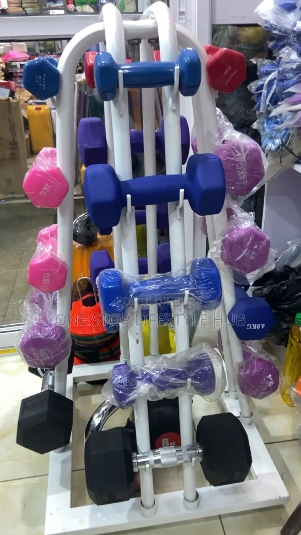 Brand New Aerobic Vinyl/Neoprene Dumbbells – Different Sizes Available