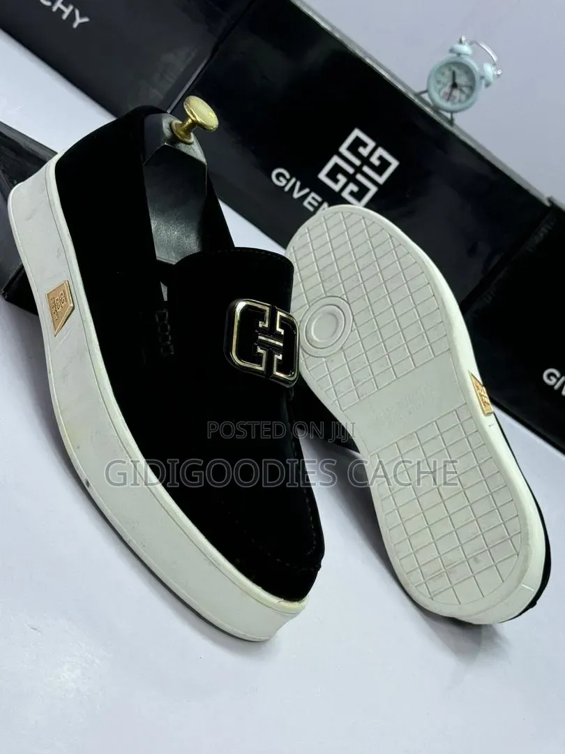 Givenchy White Sole Suede Loafers