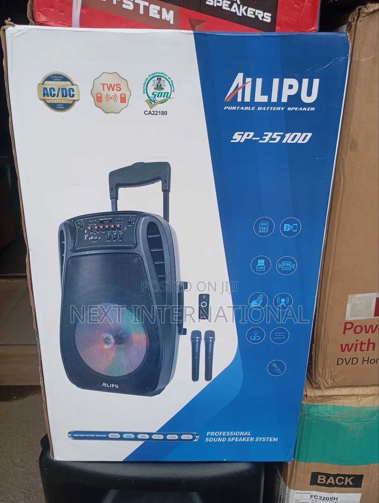Ailipu Portable Battery Speaker, 8000 Watts