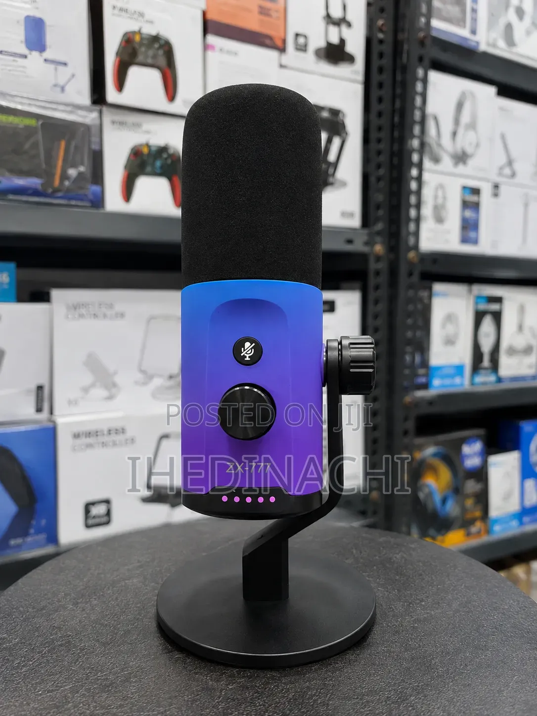  ZX-777 Professional RGB Condenser Microphone – High Quality Audio