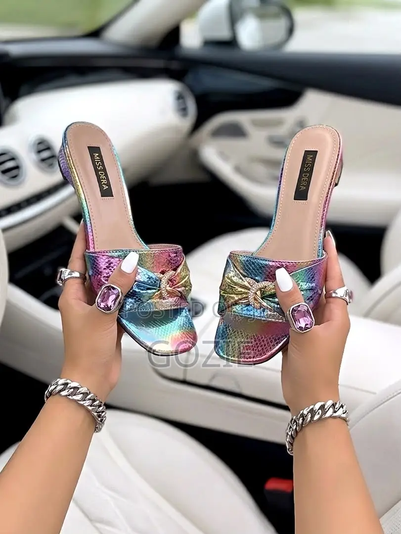 Lovely Low Heel Dressy Slippers