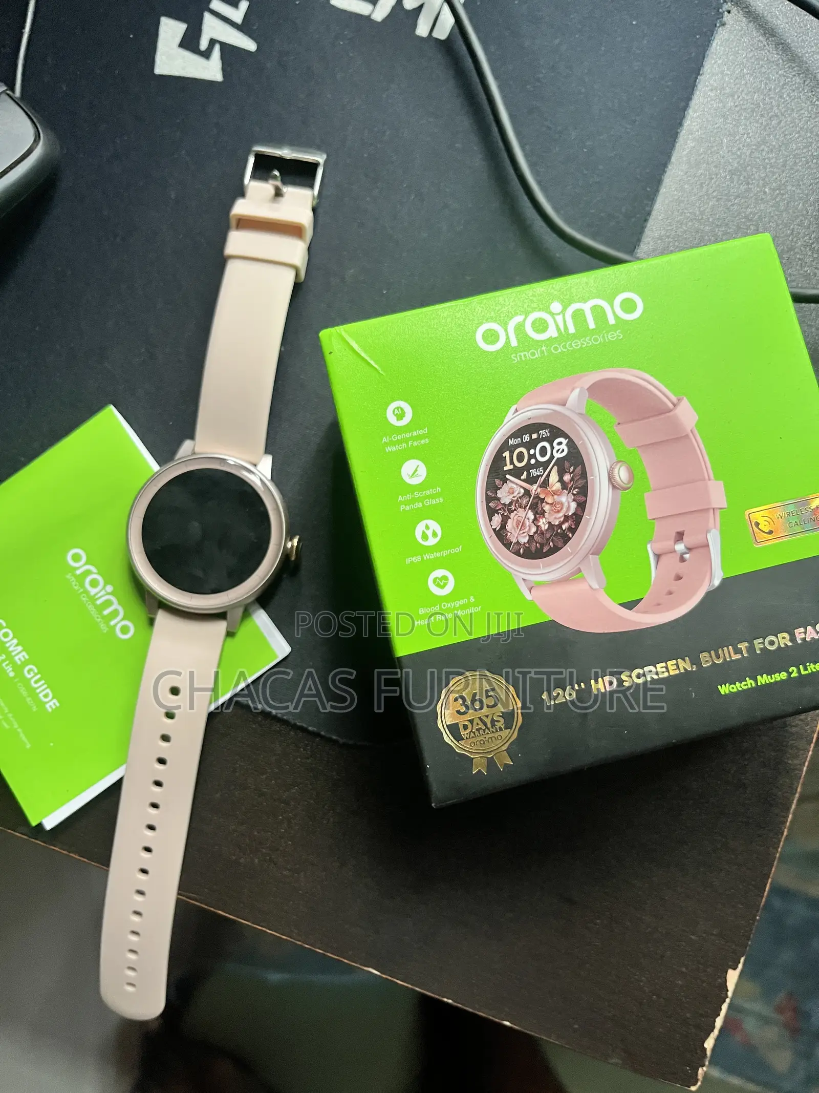 Brand New / Open-Box Oraimo Watch Muse 2 Lite Smartwatch (Pink)
