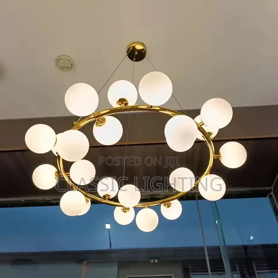 Bubble Chandelier Led Gold Pendant Lamp for Bedroom Living Room Dining