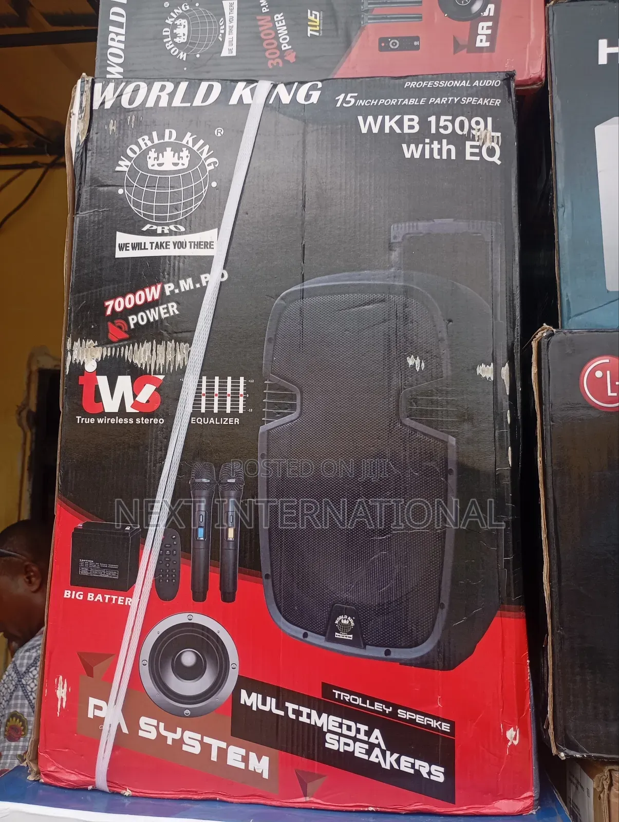 World King Professional Sound System 7000W Rechargeable 
Functions
